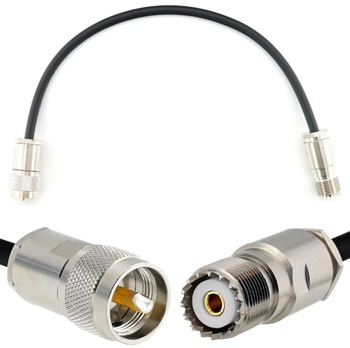 30cm PL259 a SO239 UHF Cavo coassiale — prolunga da esterno HF-240 (equivalente a LMR 240) Resistente alle intemperie — per HAM cavo antenna CB radio analizzatore misuratore SWR VHF marino rosmetro