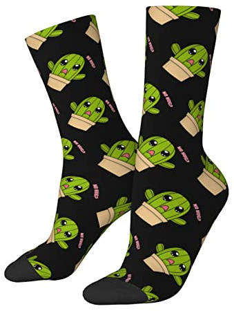 874 Calzettoni, Niente Abbracci Cactus Calzini Sportivi Traspirante Sportive Running Calzini Antiscivolo Calze Trekking Per Sport Donna Palestra 40cm