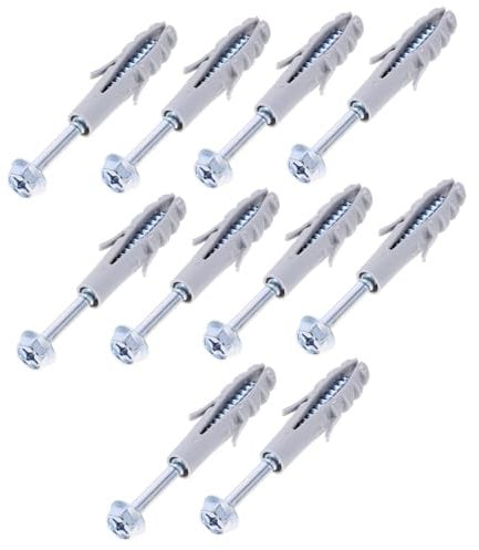 DOITOOL 10sets Tv Mount Screw Heavy Duty Drywall Anchors for Wall Bracket Installation Includes Expansion Screws and Tv Bracket Bolts for Secure Mounting