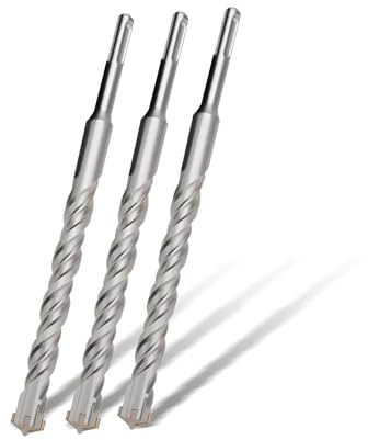 Hsawbit 3tlg SDS-Plus Bohrer Set 8 x 160mm,Hammerbohrer für Beton, Stein | mit 4 Hartmetall Schneiden, für Naturstein, Ziegelmauer, Mauerwerk, SDS-Plus Aufnahme
