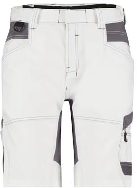 DASSY® Axis Painters Women Stretch-Malershorts für Damen - Größe 36 - WEIß/ANTHRAZITGRAU