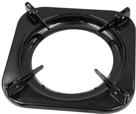NUZAMAS Gas Stove Rack Wok Ring Gas Stove Racks Kitchen Pot Holder Non-Slip Black Cast Iron Wok Support Ring Wok Stand Burner Grate Replacement Parts