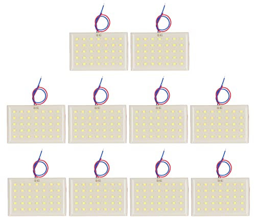 ANKROYU 10 Stück 5 W 3,2 V 3,7 V SMD-LED-Lampenplatine, LED-Lampenplatine, hohes Lichtstrom SMD Lampenpanel für Säulen-Rasenlicht-Elektronenkomponente