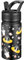 Fanhaw 420 ml Kids Insulated Water Bottle with Straw - Stainless Steel Double Wall Vacuum Cup, Leakproof, BPA Free, Suitable for Boys and Girls(Black - Duck in Space)