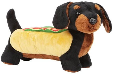 VFM - Wursthund Hotdog Plüschtier Lustiges Doggy Plüsch Kuschelig Flauschig Stofftier Plüschtier Niedlich Gefüllte Plushie, Geschenke für Geburtstag, Valentinstag Weihnachten - 30cm Mehrfarbig