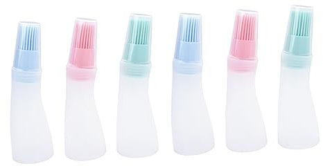 BESPORTBLE 6pcs Oil Bottle Brush Silicone Oil Brush for BBQ Cooking Dispenser Barbecue Supply
