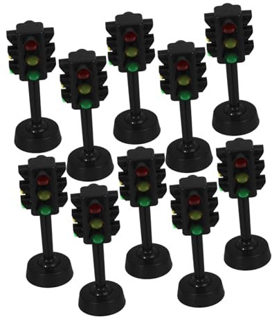 WESIEVYA 2sets Verkehrs Licht Spielzeug Pädagogisches Verkehrs Lampe Modell Helle Farben Umschaltbar Signal Lichter 10 Stücke * 2