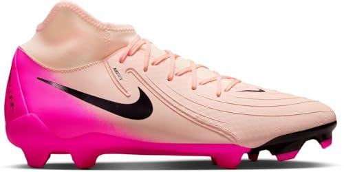 Nike Men's Phantom Luna II Academy FG/MG Football Shoe, Crimson Tint/Black/Pink Blast, 9.5 UK