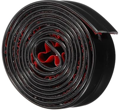 sourcing map Wall Molding Trim, 3Ft x 0.8 Inch PVC Corner Guards and Caulk Strip Table Edge Door Frame Baseboard for Tile and Wall Edges Gaps Home Decor Black