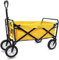 Bollerwagen Handwagen, Zusammenklappbarer Klappwagen, Mehrzweckwagen, Wagen Für Den Außenbereich, Garten, Campingwagen, Sportwagen, Robust, Wasserdicht Gartenwagen Strandwagen(Yellow)