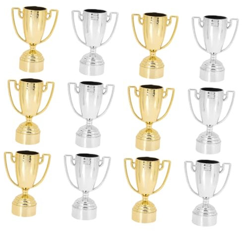 NUOBESTY 1 Satz Kleines Trophäenset Für Kleine Trophäengeschenke Weißer Schaumstoffring Wettbewerb Preise Pokale Mini Vergibt Trophäen Plastik Wiederverwendbar 12st