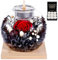 FRFG Konservierte Rosen Eternal Flower für Muttertag/Geburtstag/Hochzeitstag mit Natürl. Duft & Holzständer | Geschenk für Mama, Frau, Oma