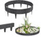 YRHome 5m Steinoptik Rasenkante Kunststoff Beeteinfassung Gartenpalisade Beetumrandung Mähkante Garten Beetbegrenzung Blumenbeet Umrandung Flexible Beetzaun Gartenpalisade - Anthrazit