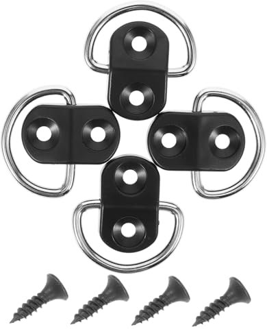 MUCKLILY Ancoraggi Per Bagagliaio Auto Set 4 Pezzi Ganci Resistenti Per Fissaggio Carico Bagagliaio Compatibili Vari Modelli Auto Per Trasporto Sicuro Bagagli