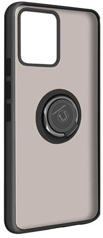 Movilear Funda Carcasa para Realme 8 4G / Realme 8 Pro 4G / V13 5G, Antigolpes con Soporte de Anillo, TPU + PC Translucido Anti- Arañazos Negro Fant