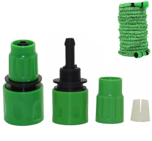2 Pcs Expanding Hose Connector Direct Repair Replacement 3/8 Pipe to 16mm Quick Connection Car Washing Telescopic Tube Joint 8/11mm Hose Garden Irrigation Cleaning Connector