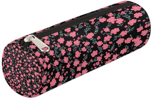Mexpekil Trousse à crayons à fleurs roses pour filles et garçons - Petite trousse pour fournitures scolaires - Pour étudiants et bureau