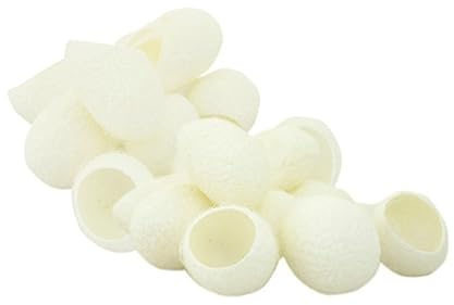 Naturseidenkugel 200stücke Weiße Seide für Gesicht und Lippe | Hautpflege Peeling, Wiederverwendbar, Einfach Anzuwenden, 2 Packungen, Aufhellung, Seidenraupe