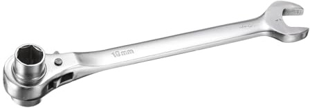 QUARKZMAN 2 In 1 Chiave A Cricchetto Per Impalcature 19mm X 22mm Attrezzo A Presa Per Riparazioni Auto E Progetti Domestici