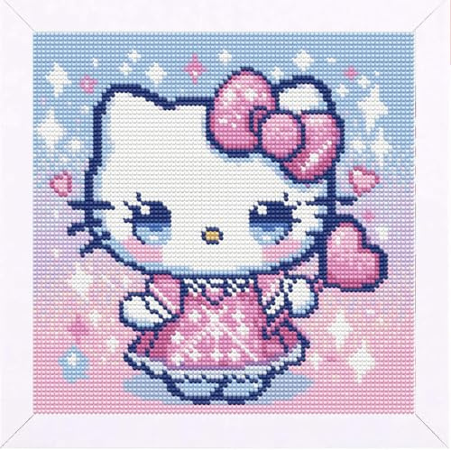 Qianbaiuk Diamond Painting Erwachsene-Cartoon Diamond Painting Kits,Diamond Painting Kinder für Geschenk und Home Wand Dekor(12x12 Zoll)