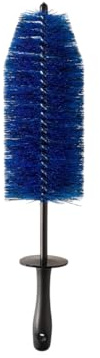 Glismoto Big Detailing Alloy Wheel Brush – Soft 45mm Bristles | Flexible Bendable Wheel Cleaning Brush | Scratch-Free Brake Dust & Rim Cleaner (Big 45cm, Blue)