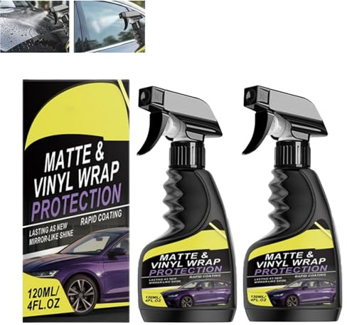 Matte & Vinyl Wrap Protection Spray,2026 New Quick Drying Car Vinyl Wrap Protectant Cleaner,for Boats,Cars,Trucks & SUVs (2PCS)