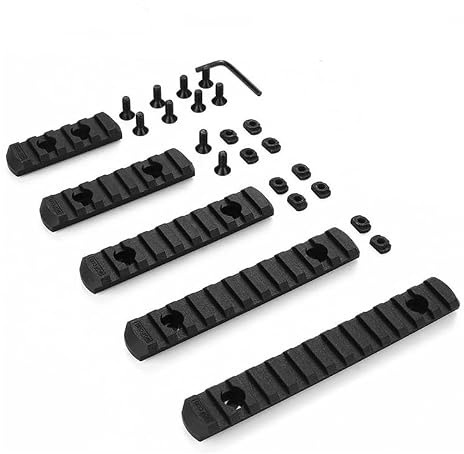 WINFREE Keymod Picatinny Rail Section, Aluminum Alloy Mounting Interface for Tactical Accessories
