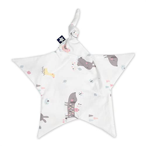 Julius Zöllner Schnuffeltuch Jersey ca. 35x35 cm, schadstoffgeprüft, made in Germany, Crazy Animals