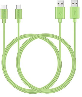 MaGeek® Cavo USB Tipo-C a USB 2.0 (2 Pezzi)(1,8m) extra lungo per Samsung Galaxy S9+,S9, S8, S8+, Nexus 6P, LG G6, New MacBook, Google Pixel XL, Huawei P9 P10 e più (Verde)