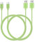MaGeek® Cavo USB Tipo-C a USB 2.0 (2 Pezzi)(1,8m) extra lungo per Samsung Galaxy S9+,S9, S8, S8+, Nexus 6P, LG G6, New MacBook, Google Pixel XL, Huawei P9 P10 e più (Verde)