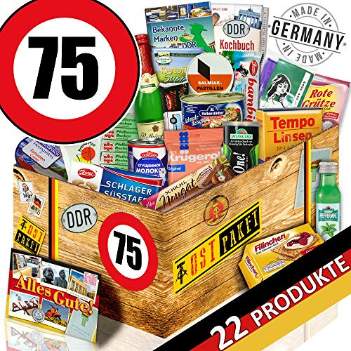DDR Geschenkbox/Geburtstag 75 / Geschenk Box Mutter/Spezialitätenbox
