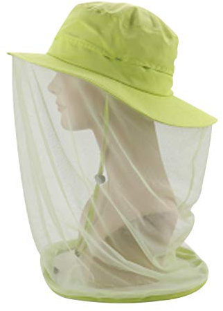 FishWalking Moskito Kopfnetz Bienenzucht Hut Frucht Grün Einheitsgröße