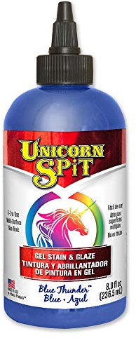 Unicorn Spit Gel Stain & Glaze, Blue Thunder, 8