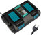 Nuevo Reemplazo 2 en 1 DC18RD Li-Ion Dual Port 14.4-18V 4.0A Herramientas Cargador Rápido de Batería para Makita BL1830 1850 BL1830 BL1840 BL1850B BL1820 BL1815 BL1840B BL1450