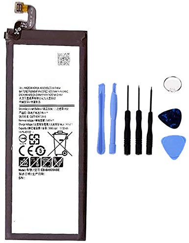 Ellenne Batterie compatible avec Samsung Note 5 EB-BN920ABE haute capacité 3000 mAh avec kit de démontage inclus