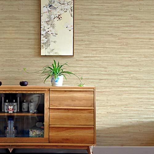 Hndrkj Style Japonais Simple Moderne Paille Chinoise Couleur Unie Couleur Lin Solide Papier Peint Salon Chambre Fond Mur Style Chinois Papier Peint