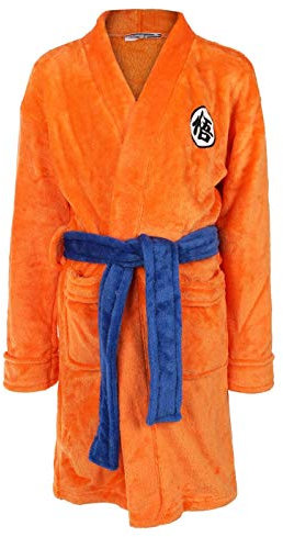 CoolChange Peignoir Son Goku Enfant avec Signe GO | Taille: 130