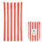 Dock & Bay Strandhandtuch - Schnell trocknende Mikrofaser, ohne Sand - Kompakt, Leicht - 100% recycelt - Inklusive Beutel - Cabana - Waikiki Coral Red, Extra Large (200x90cm, 78x35)