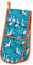 Ulster Weavers Double (88 x 18cm) -100% Cotton Heat Resistant-Washable-Oriental Themed Oven Gloves in Blue-Crane Gifts-Kitchen Accessories, One Size