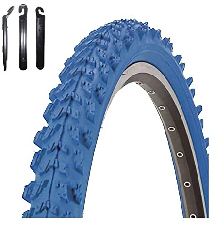 Angebot-Set / 1 x Kenda K-829 Psycho 24 MTB Fahrradreifen Fahrradmantel Blau 50-507 (24 x 1.95) inkl. 3 Reifenheber