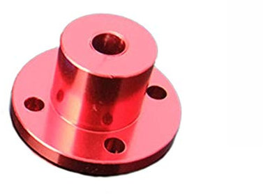 2 Stück Flanschkupplung Motorführung 5mm Wellenkupplung Motor Verbinder für DIY Teile (Rot)