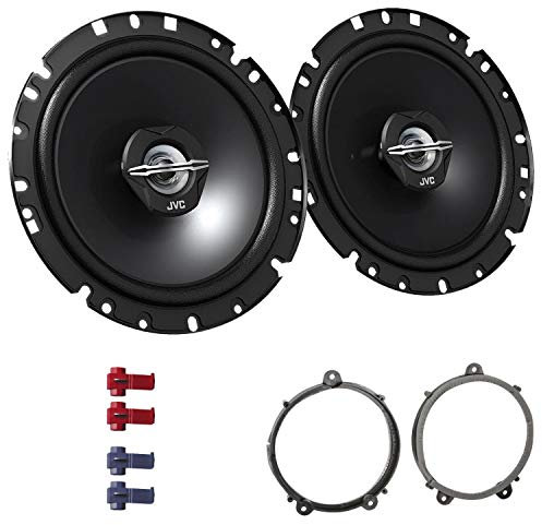 JVC CS-J1720X Lautsprecher mit Einbauset passend für Renault Twingo II ab 2007 Türen vorne 600 W 170mm 2 Wege Koax