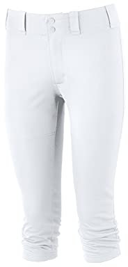 Mizuno Damen Women's Pant Prospect Softball-Hose, Weiss/opulenter Garten, Medium