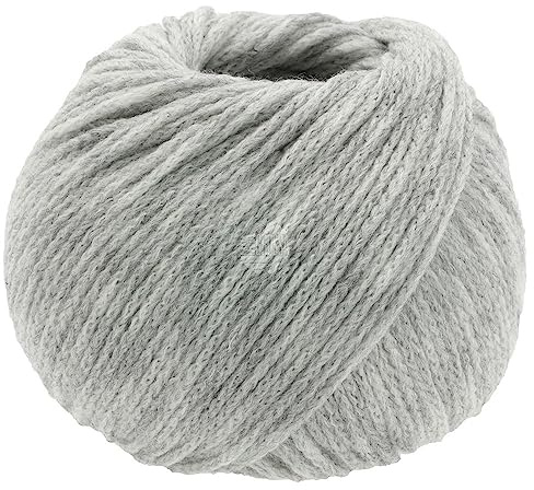 LANA GROSSA Cool Merino | Leichtes Kettengarn aus klassischer Merinowolle | Handstrickgarn aus 90% Schurwolle (Merino) & 10% Polyamid | 50g Wolle zum Stricken & Häkeln | 150m Garn FB 13