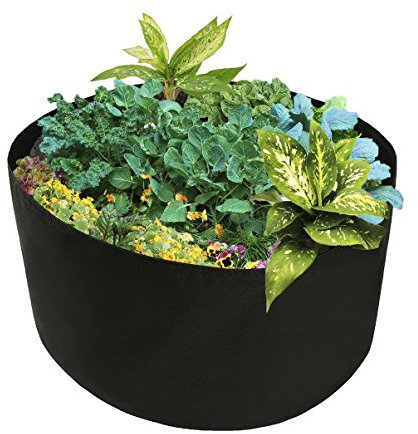 JYCAR 150 Gallonen Rund Extra Groß Stoff Erhöhtes Pflanzbeet Pflanzsack Garten Beet Tasche Gemüse Grow Bag Pflanzgefäß Behälter Stoff Grow Pot für Anbau von Kartoffeln Karotten Zwiebel