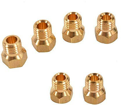 Natural Gas Jet Set - 6 Burner Hob Injector Nozzle Conversion Kit - NEW!