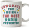 MUGFFINS Radio Presenter Mug - in English - Congrats for Being The Best - Funny Gift for Colleagues - Ceramic 11oz Mug