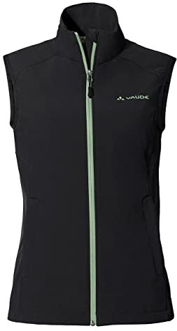 VAUDE Damen Women's Hurricane Vest Iii Weste, Black/green, 40 EU