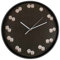 Out of the blue Deko-Objekt/Wanduhr mit Spielwürfel-Motiv/Durchmesser: 30,5 cm