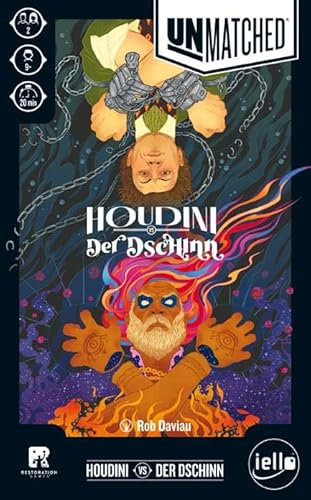 iello | Unmatched - Houdini vs Der Dschinn | Gesellschaftsspiel | für 2 Spieler ab 9 Jahren